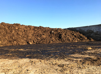 Fertilizer manure isolated, farm environment