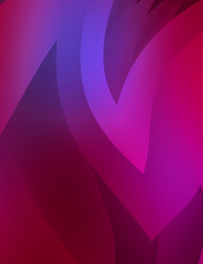 Abstract background with colorful gradient. Vibrant graphic wallpaper with stripes design. Fluid 2D illustration of modern movement.