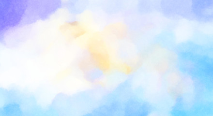 Watercolor painted background. Abstract Illustration wallpaper. Brush stroked painting. 2D Illustration.