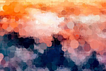 Obraz premium Abstract Geometrical Artwork,Abstract Graphical Art Background Texture,Modern Conceptual Art