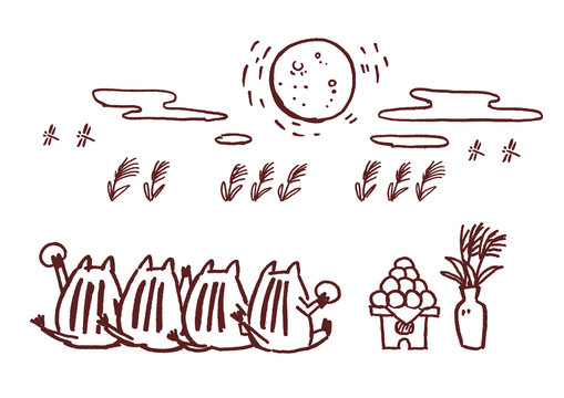 うり坊のイラスト［年中行事］