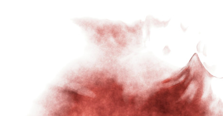 Abstract colorful watercolor on white background. Digital art painting.