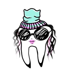 Cartoon tooth 6