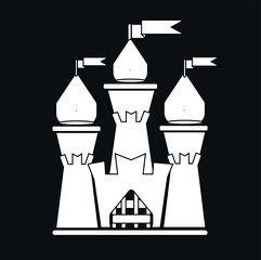 Castle icon white