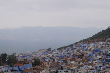 view of the city from the hill