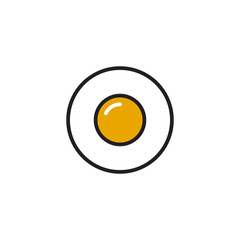 Scrambled egg logo design template