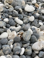 Grey and white pebble background