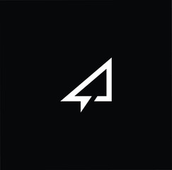 Minimal elegant monogram art logo. Outstanding professional trendy awesome artistic L initial based Alphabet icon logo. Premium Business logo white color on black background