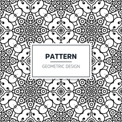 Seamless mandala islamic pattern. Vintage elements
