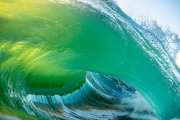 abstract green wave