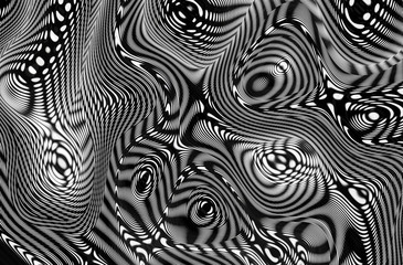 Abstract metall fluid art pattern texture effect concept. wavy lines. illustration