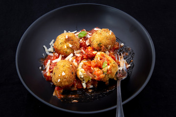 Arancini, Risotto balls with Marinara Sauce