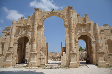 Fototapeta na wymiar Site Archéologique Jerash Jordanie