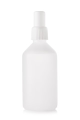 Plastic bottle with antiseptic isolated on a white background