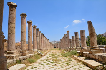 Fototapeta na wymiar Site Archéologique Jerash Jordanie