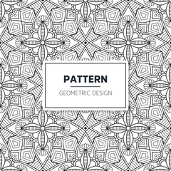 Seamless mandala islamic pattern. Vintage elements