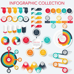 Infographic Collection - Data Analysis, Charts, Graphs - vector