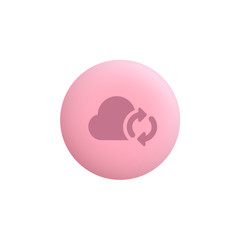 Cloud Sync -  Modern App Button