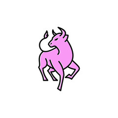 Bull Line Art