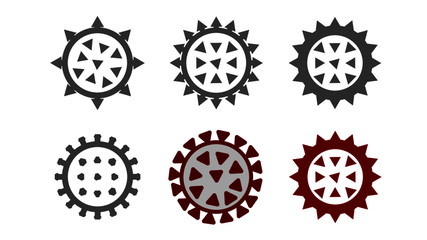 Corona-virus Pandemic Virus Cellular structure outline