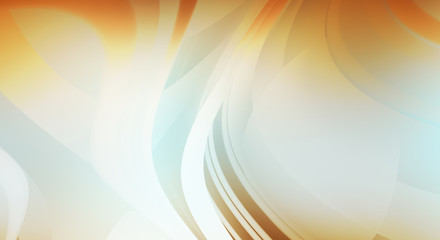 Fluid abstract background with colorful gradient. 2D illustration of modern movement.