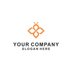 bee logo vector company
