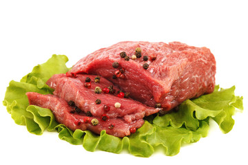 Meat fresh isolated on a white background