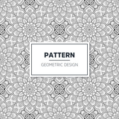 Seamless mandala islamic pattern. Vintage elements