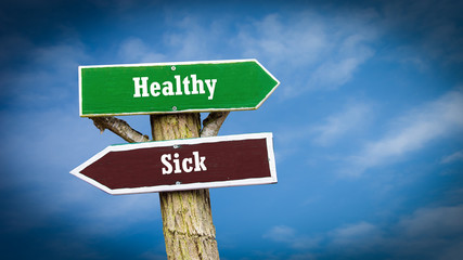Street Sign to Healthy versus Sick