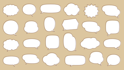 吹き出しデザインセット