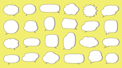 Obraz premium 吹き出しデザインセット