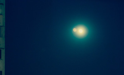 Naklejka na ściany i meble Full moon in the sky at night
