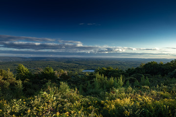 Pennsylvania green landscape at sunset