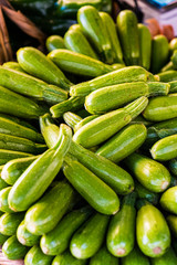Courgettes for sale at Beirut Market , called Souk el Tayeb