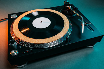 turntable with 10 inch vinyl record