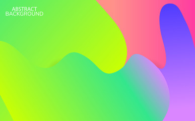 Rainbow 3d Fluid Shapes. Futuristic Gradient. Minimal Pattern. Neon Wave Brochure. Abstract Poster. Colorful Geometric Background. Orange Minimal Concept. Pink Flow Brochure. 3d Fluid Banner.