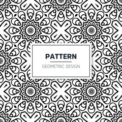 Seamless mandala islamic pattern. Vintage elements