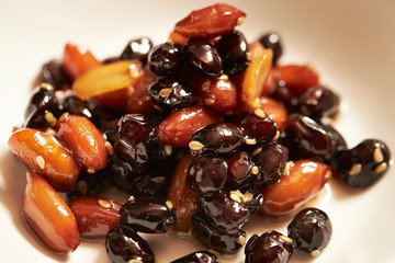 Korean beans and peanuts side dish 