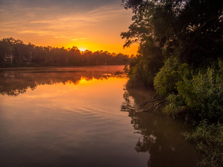 Fototapeta na wymiar Beautiful River Sunrise