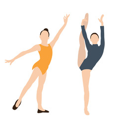 flat style girl gymnast, acrobatics, performance