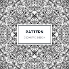 Seamless mandala islamic pattern. Vintage elements