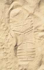 footprint in the sand