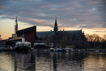 Fototapeta premium Morning over Djurgården, Stockholm