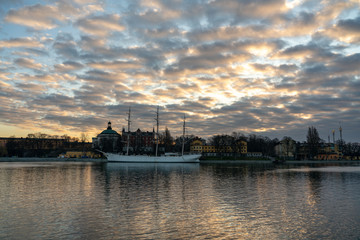 Sunrise in Stockholm.