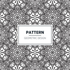 Seamless mandala islamic pattern. Vintage elements