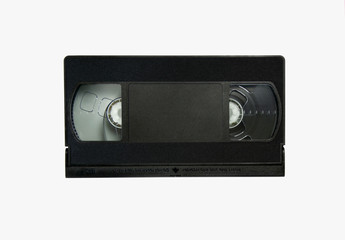 Obraz premium Video cassette on a white background.