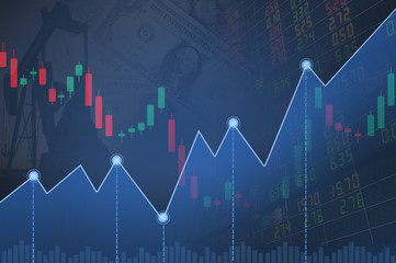 oil stock market graphs,line chart currency.