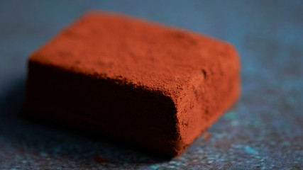 close up of a chocolate bar