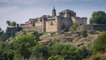 Fototapeta na wymiar View of the castle of Puebla de Sanabria, Zamora, Spain