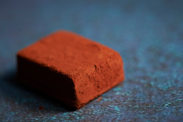 close up of a chocolate bar